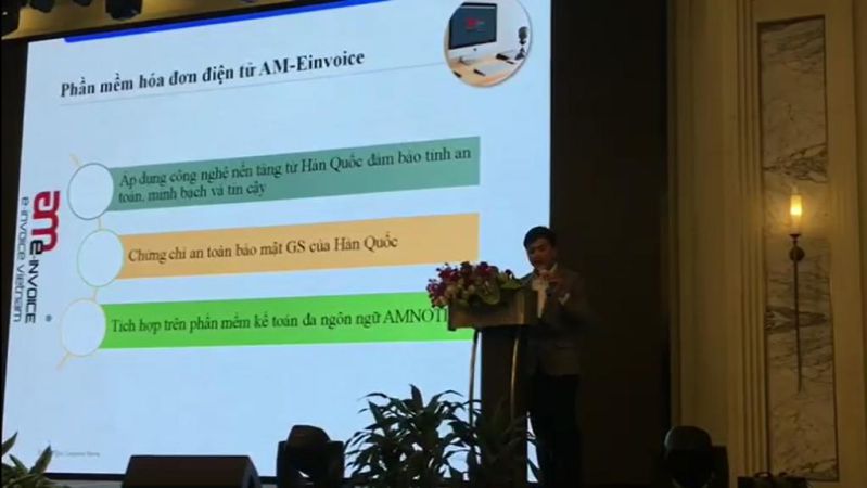 NC9 Vietnam Co., Ltd presented the topic of Electronic invoice management with digital technology