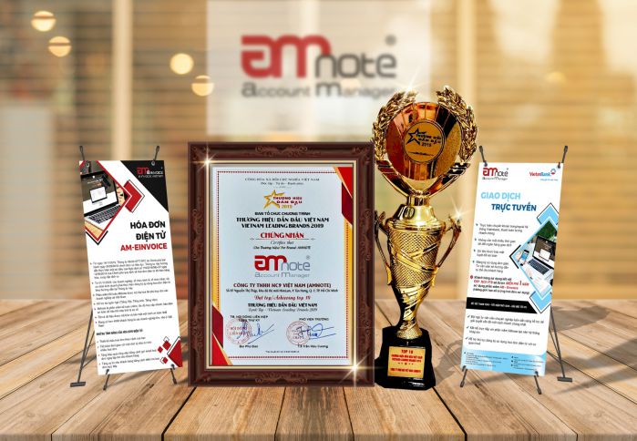 AMNOTE - “Top 10 Thương hiệu Dẫn Đầu Việt Nam– Vietnam Leading Brands – Lần VI 2019